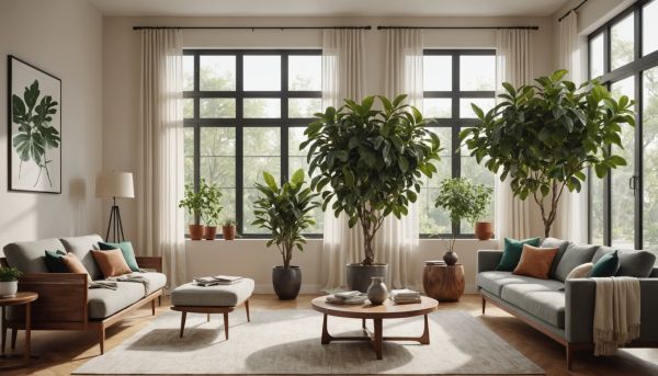 Le ficus robusta purifie l'air de la maison