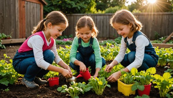 Les petits jardiniers adorent cultiver des radis