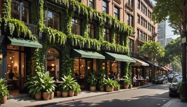 Une jungle urbaine élégante et verdoyante